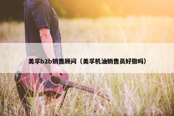 美孚b2b销售顾问（美孚机油销售员好做吗）