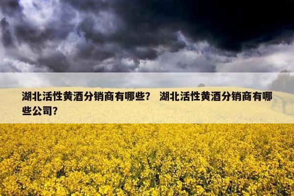湖北活性黄酒分销商有哪些? 湖北活性黄酒分销商有哪些公司? 湖北活性黄酒分销商有哪些? 湖北活性黄酒分销商有哪些公司?