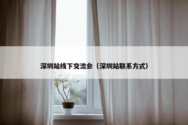 深圳站线下交流会（深圳站联系方式）