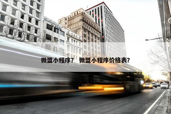 微盟小程序? 微盟小程序价格表? 微盟小程序? 微盟小程序价格表?