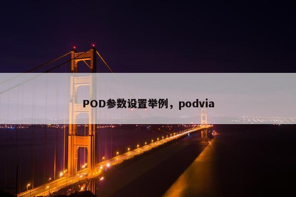 POD参数设置举例，podvia