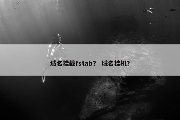 域名挂载fstab? 域名挂机? 域名挂载fstab? 域名挂机?