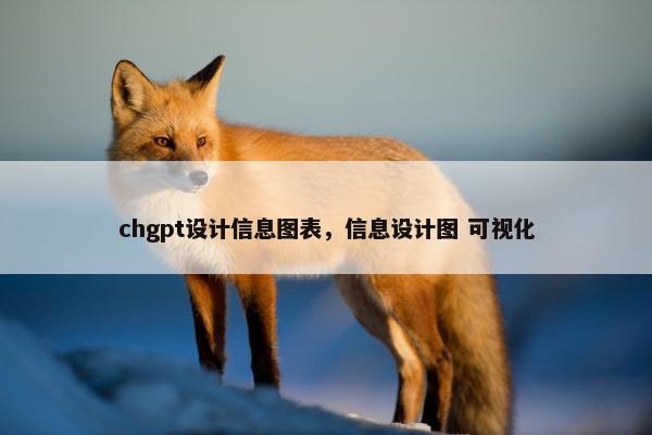 chgpt设计信息图表，信息设计图 可视化