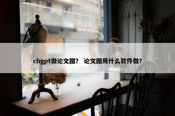 chgpt做论文图？ 论文图用什么软件做？