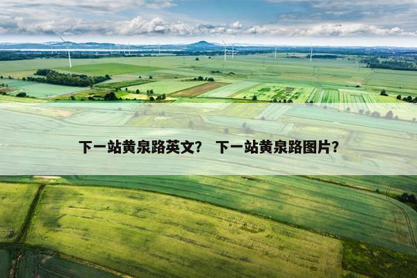 下一站黄泉路英文？ 下一站黄泉路图片？