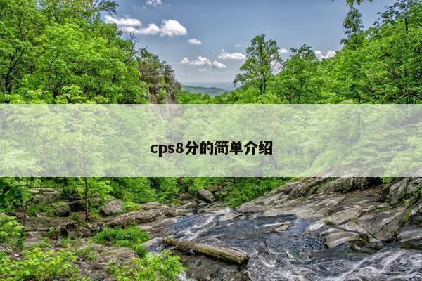 cps8分的简单介绍