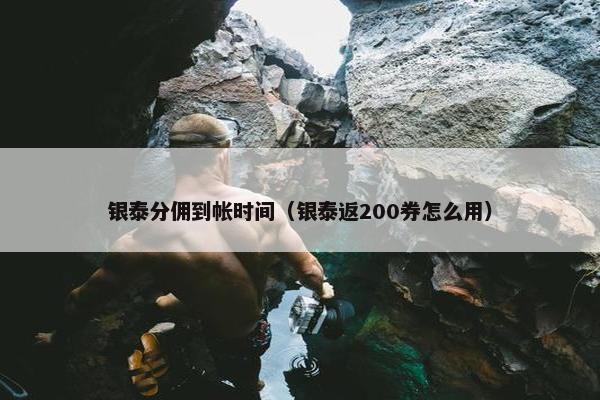 银泰分佣到帐时间（银泰返200券怎么用）