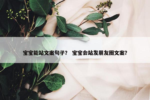宝宝能站文案句子？ 宝宝会站发朋友圈文案？