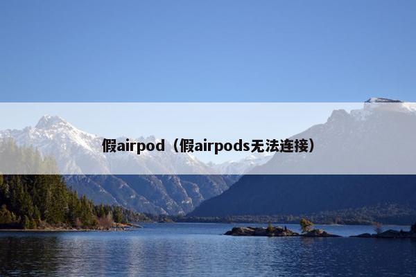 假airpod（假airpods无法连接）