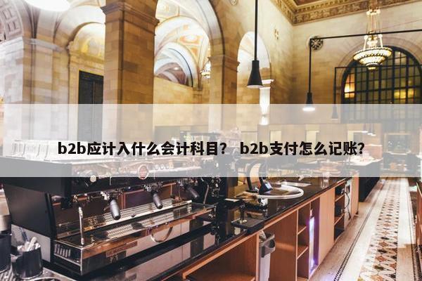 b2b应计入什么会计科目？ b2b支付怎么记账？