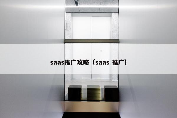 saas推广攻略（saas 推广）