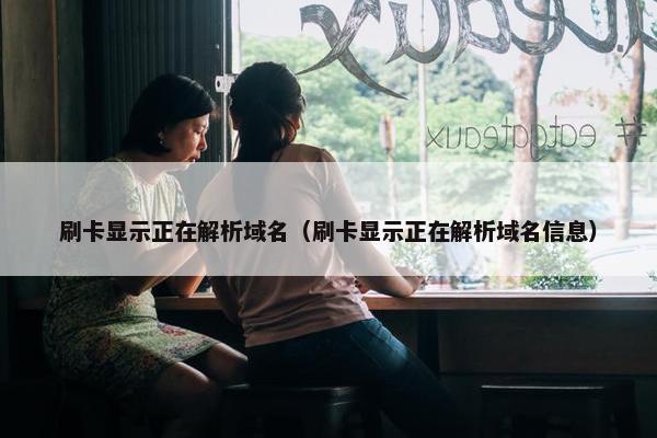 刷卡显示正在解析域名（刷卡显示正在解析域名信息）