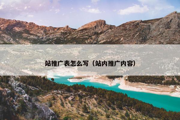 站推广表怎么写（站内推广内容）
