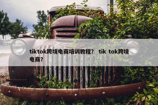 tiktok跨境电商培训教程？ tik tok跨境电商？
