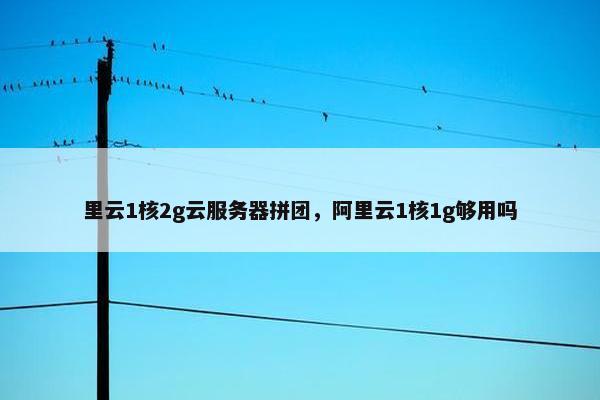 里云1核2g云服务器拼团，阿里云1核1g够用吗