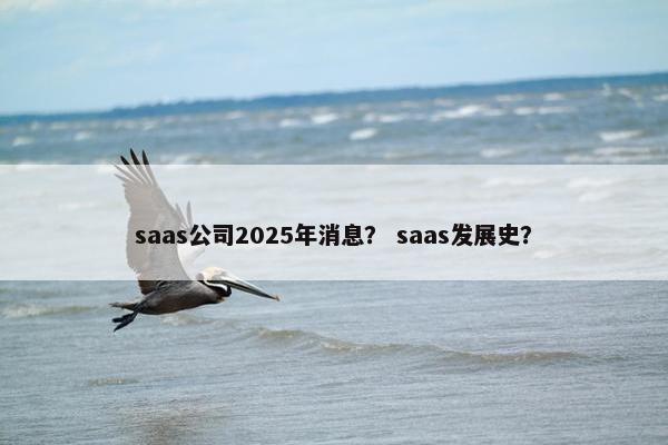 saas公司2025年消息？ saas发展史？