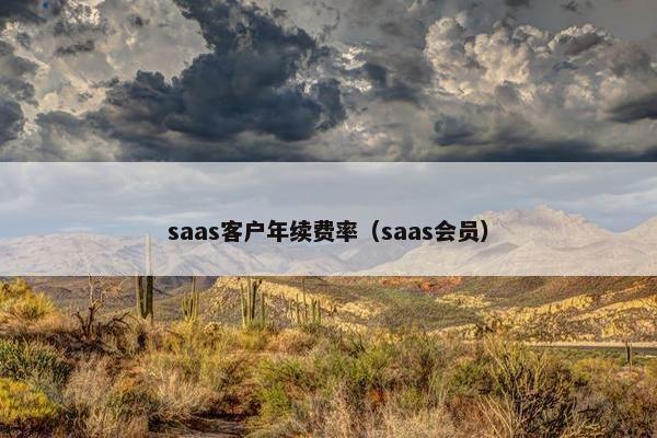 saas客户年续费率（saas会员）