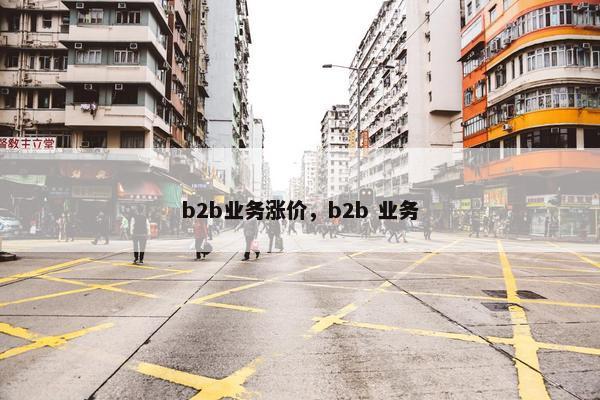 b2b业务涨价，b2b 业务