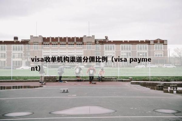 visa收单机构渠道分佣比例（visa payment）
