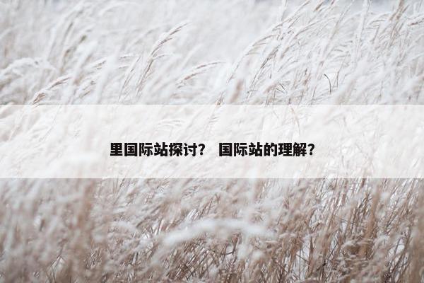 里国际站探讨？ 国际站的理解？