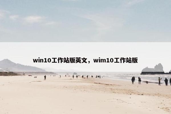 win10工作站版英文，wim10工作站版
