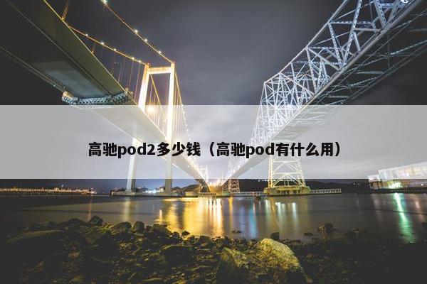 高驰pod2多少钱（高驰pod有什么用）