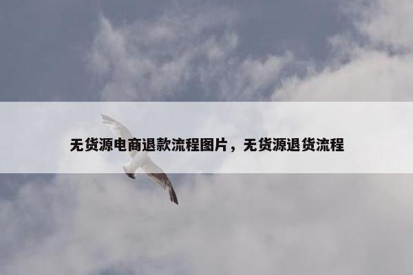 无货源电商退款流程图片,无货源退货流程 无货源电商退款流程图片,无货源退货流程
