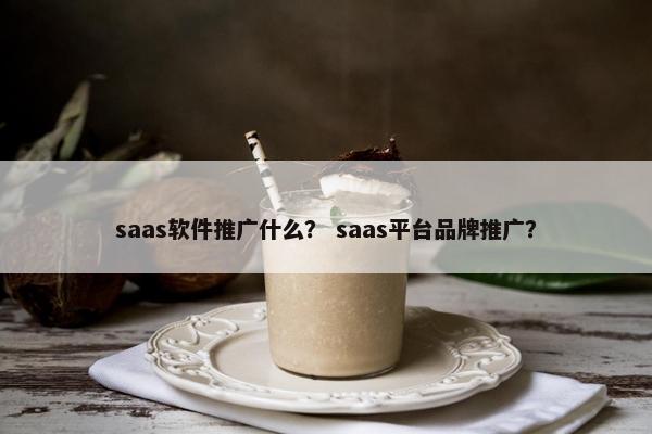 saas软件推广什么？ saas平台品牌推广？