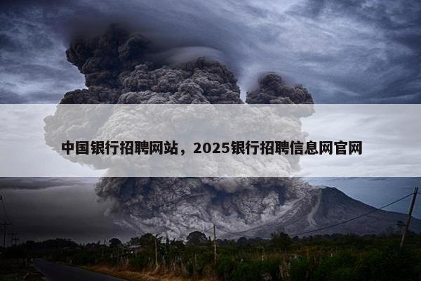 中国银行招聘网站，2025银行招聘信息网官网