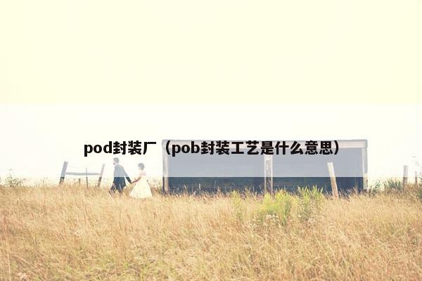 pod封装厂（pob封装工艺是什么意思）