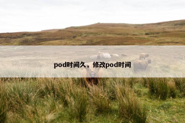 pod时间久，修改pod时间