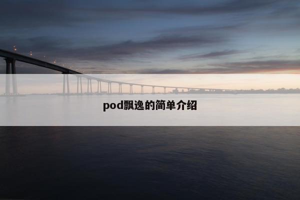 pod飘逸的简单介绍