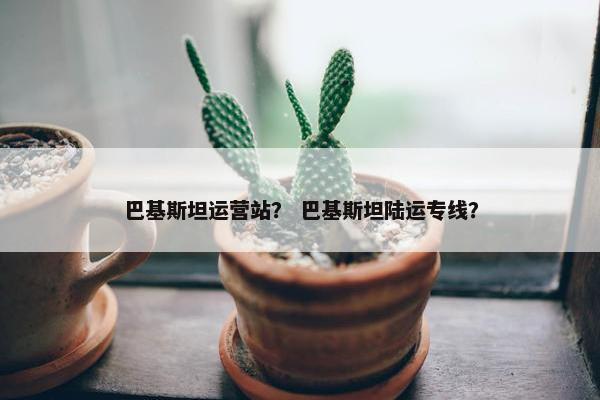 巴基斯坦运营站？ 巴基斯坦陆运专线？