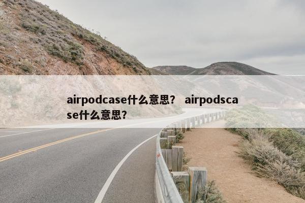airpodcase什么意思？ airpodscase什么意思？
