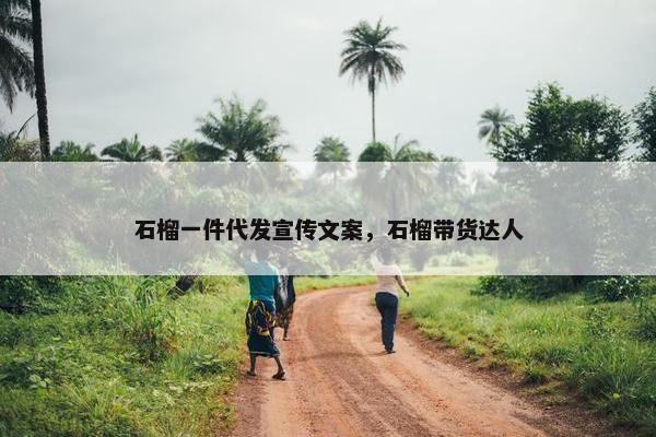 石榴一件代发宣传文案，石榴带货达人