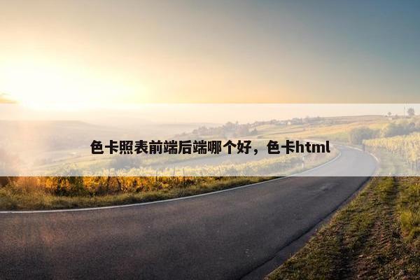 色卡照表前端后端哪个好，色卡html