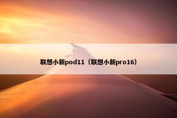 联想小新pod11（联想小新pro16）