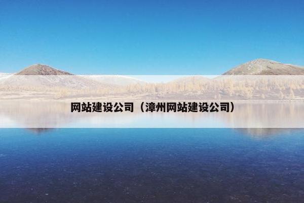 网站建设公司（漳州网站建设公司）