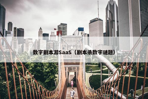 数字剧本游SaaS（剧本杀数字谜题）