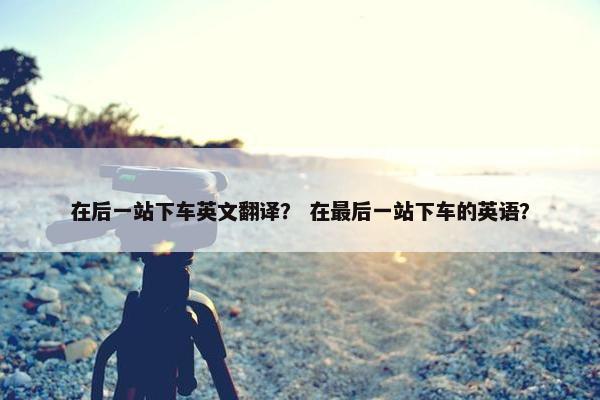 在后一站下车英文翻译？ 在最后一站下车的英语？