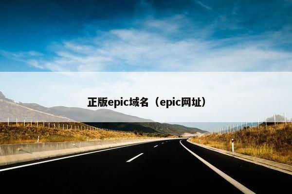 正版epic域名（epic网址）