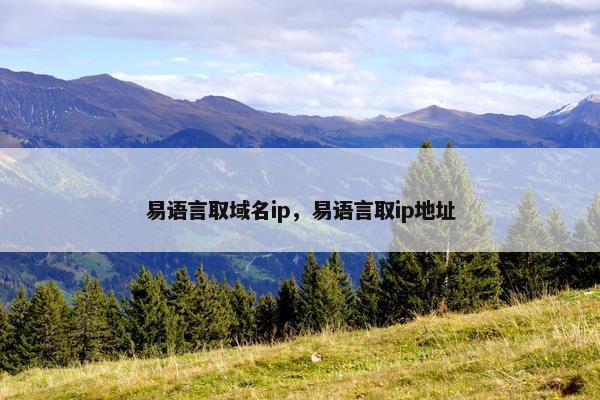 易语言取域名ip,易语言取ip地址