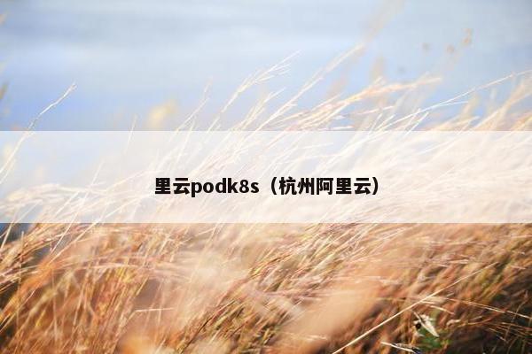里云podk8s（杭州阿里云）