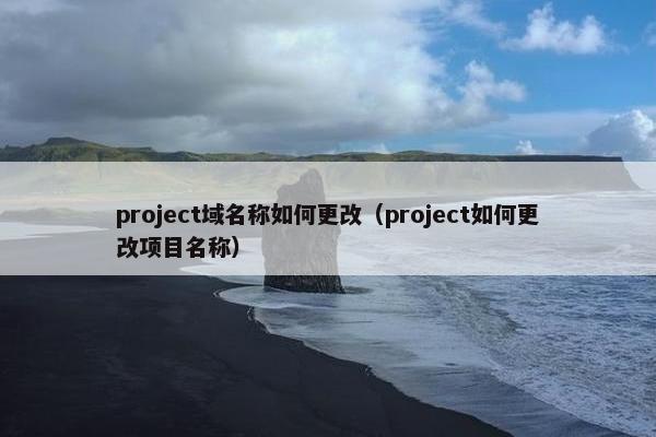 project域名称如何更改（project如何更改项目名称）