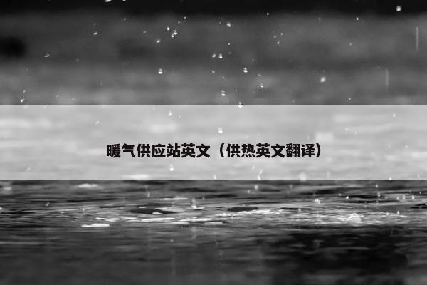 暖气供应站英文（供热英文翻译）