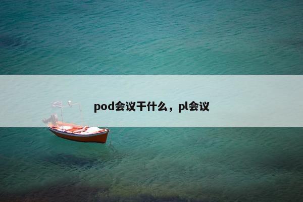 pod会议干什么，pl会议