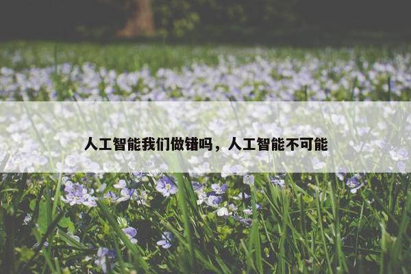 人工智能我们做错吗，人工智能不可能