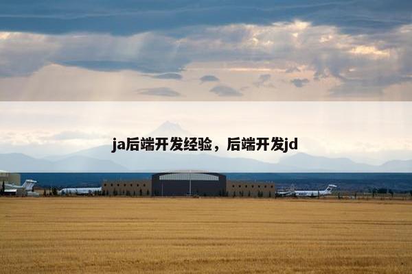 ja后端开发经验，后端开发jd
