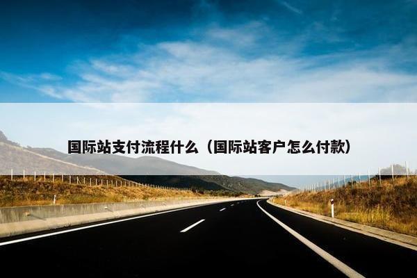 国际站支付流程什么（国际站客户怎么付款）