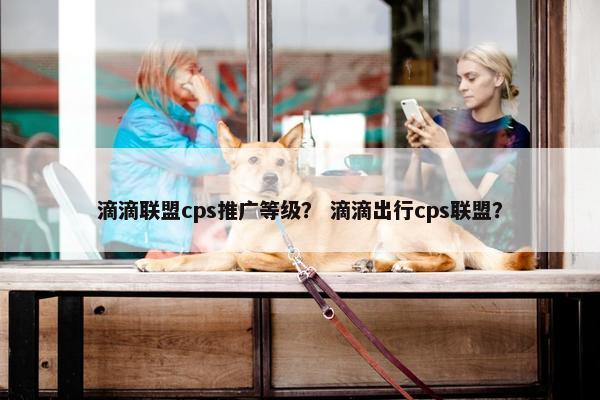 滴滴联盟cps推广等级？ 滴滴出行cps联盟？